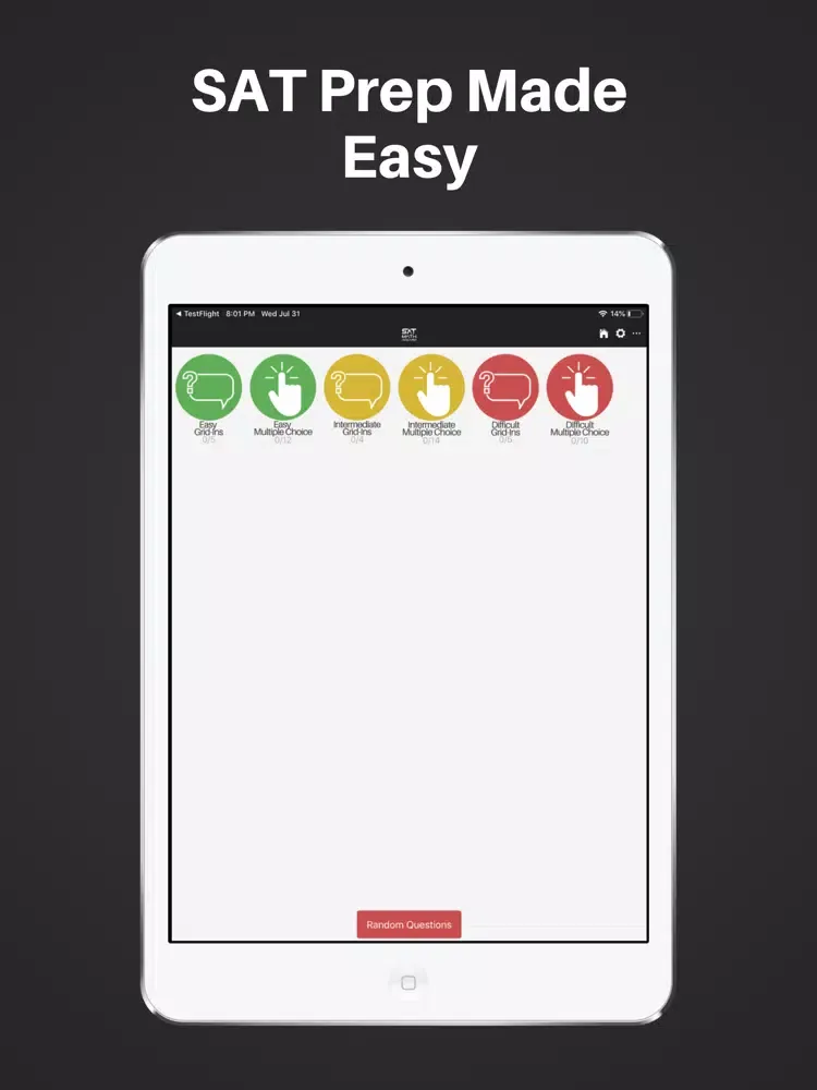 SAT Math Wizard iPad 应用截图