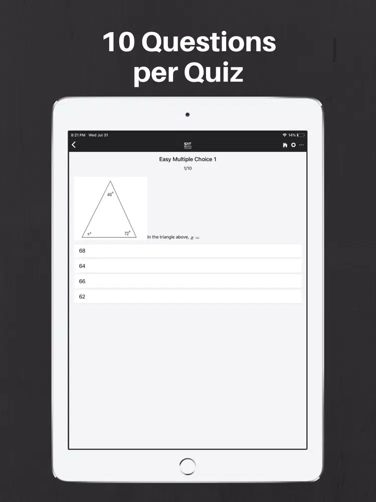 SAT Math Wizard iPad 应用截图