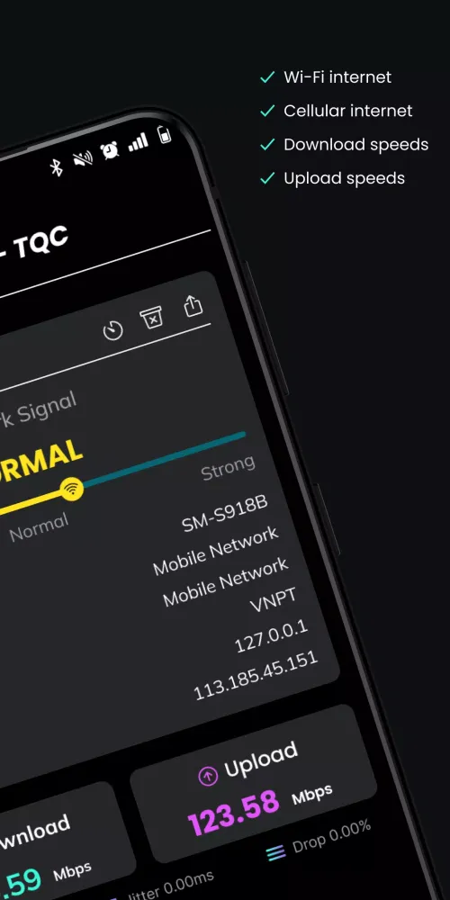 Screenshot di Speedtest - TQC