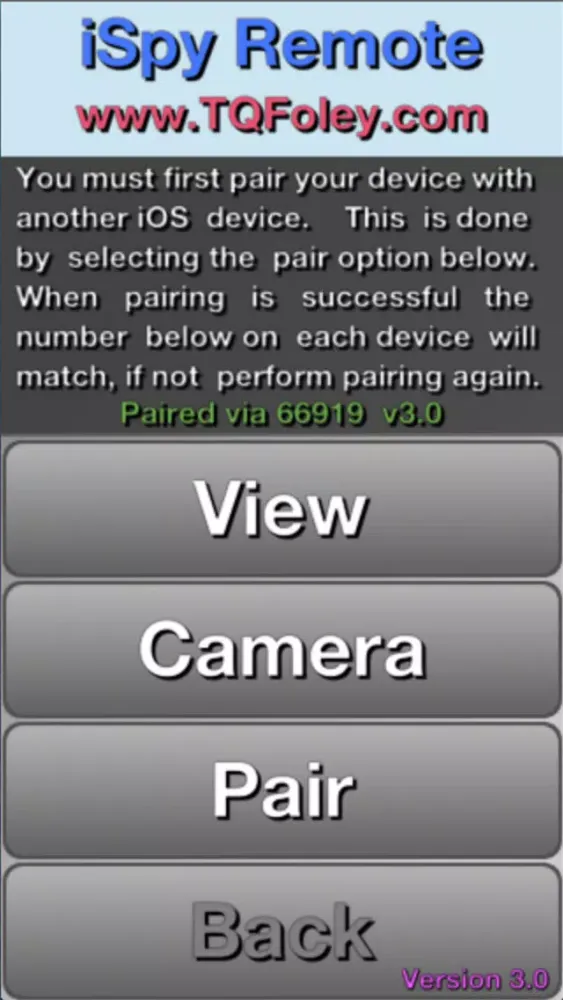 Tangkapan skrin iSpy Remote