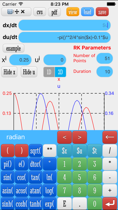 ODE Solver Ekran Görüntüleri