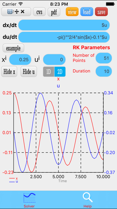 ODE Solver Ekran Görüntüleri