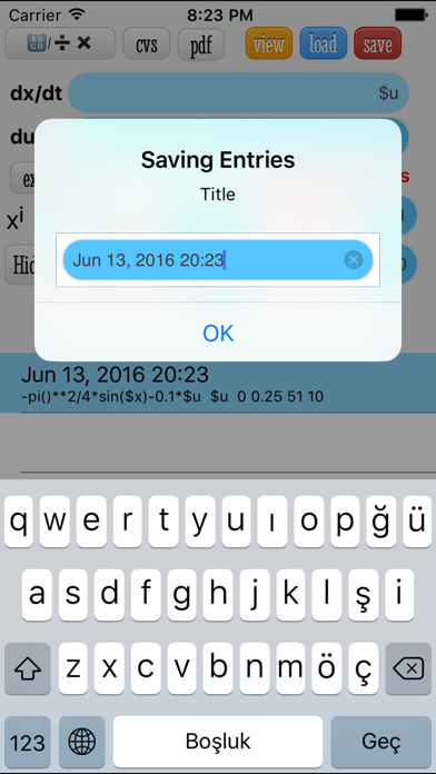 ODE Solver Ekran Görüntüleri