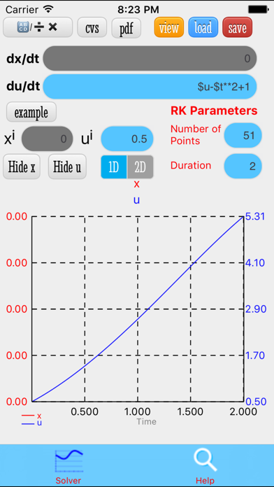 ODE Solver Ekran Görüntüleri