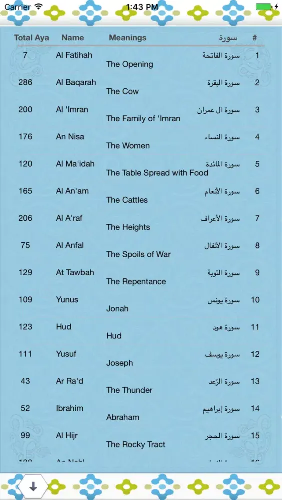Tangkapan layar Al Quran - Audio & translation
