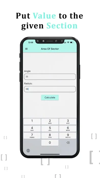 Area of a Sector Calculator Ekran Görüntüleri