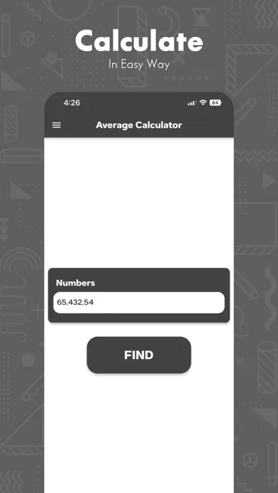 Find Average Number Calculator स्क्रीनशॉट