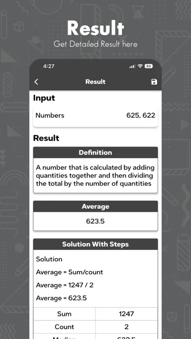 Find Average Number Calculator स्क्रीनशॉट