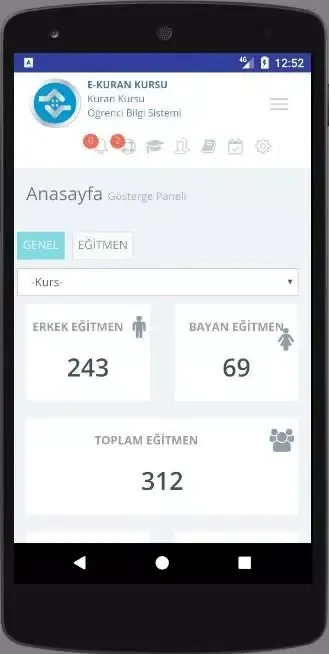e-Kurankursu Öğrenci Bilgi Screenshots