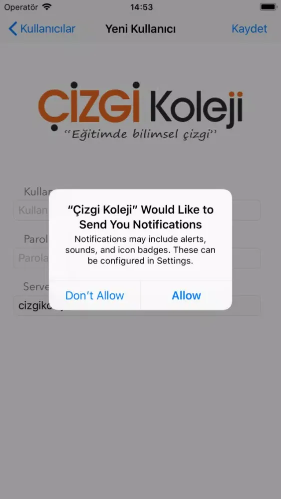 Ảnh chụp màn hình của Çizgi Koleji