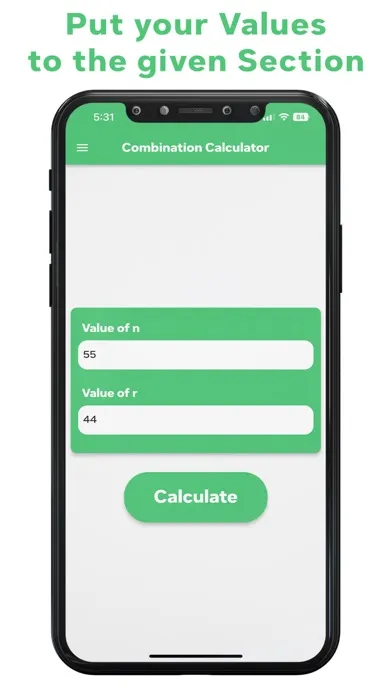 Combination Calculator Ekran Görüntüleri
