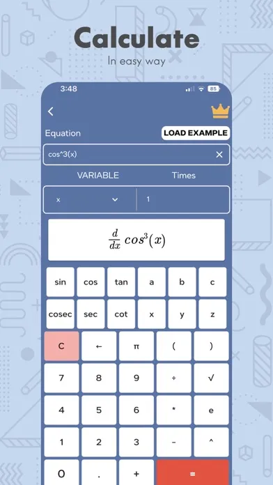 Derivative Calculator App Screenshots