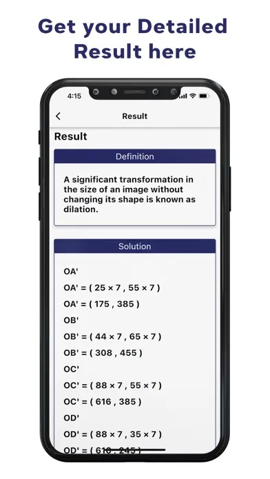 Dilations Calculator স্ক্রিনশট