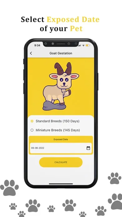 Animal Pregnancy Calculator سکرین شاٹس