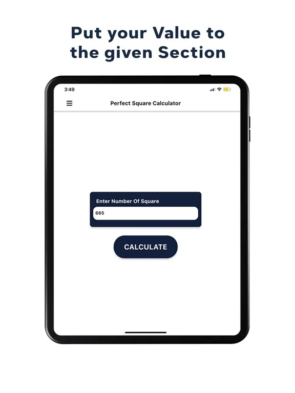 Perfect Square Calculator iPad  سکرین شاٹس