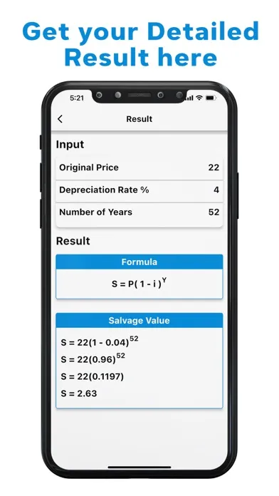 تصاویر Depreciation Value Calculator
