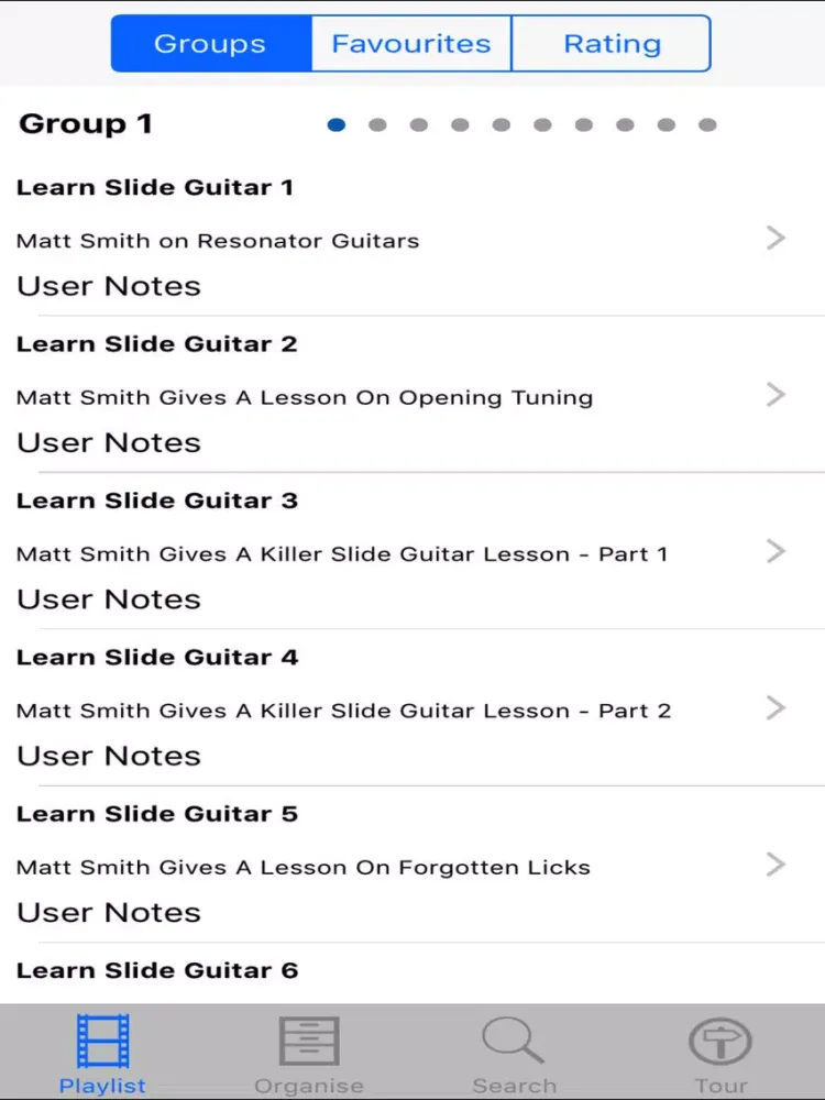 Ảnh chụp màn hình của Learn Slide Guitar iPad 