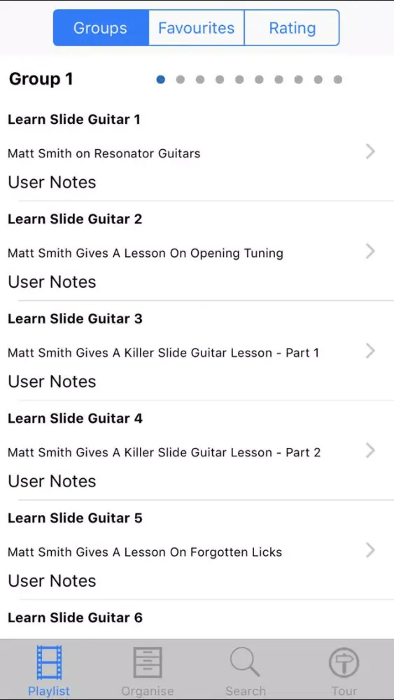 Ảnh chụp màn hình của Learn Slide Guitar