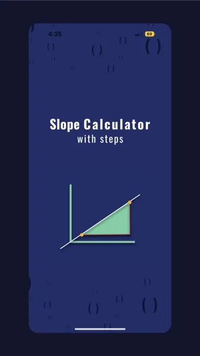 Capturas de tela do Slope Calculator with Steps