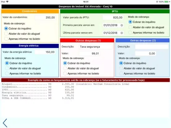Sistema Controle de Imóveis 4 iPad 应用截图