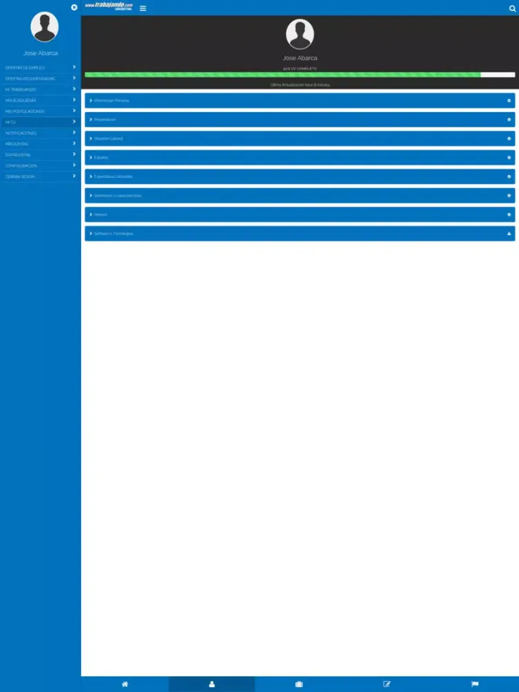 Empleos - Trabajando Argentina iPad  スクリーンショット