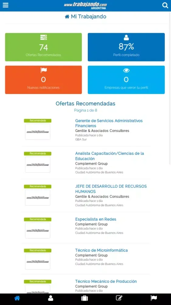 Empleos - Trabajando Argentina スクリーンショット
