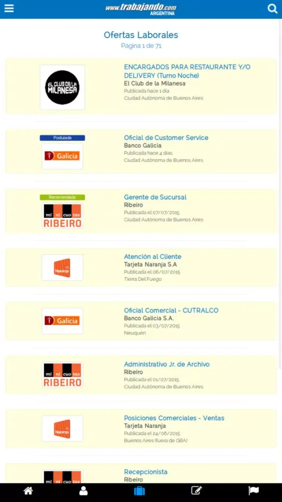 Empleos - Trabajando Argentina スクリーンショット