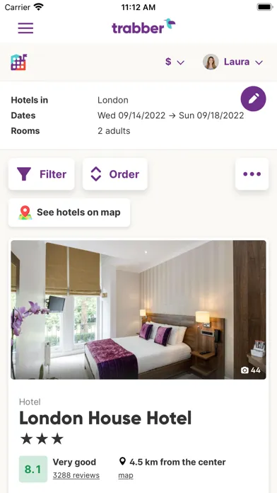 Trabber: Flights, Hotels, Cars स्क्रीनशॉट