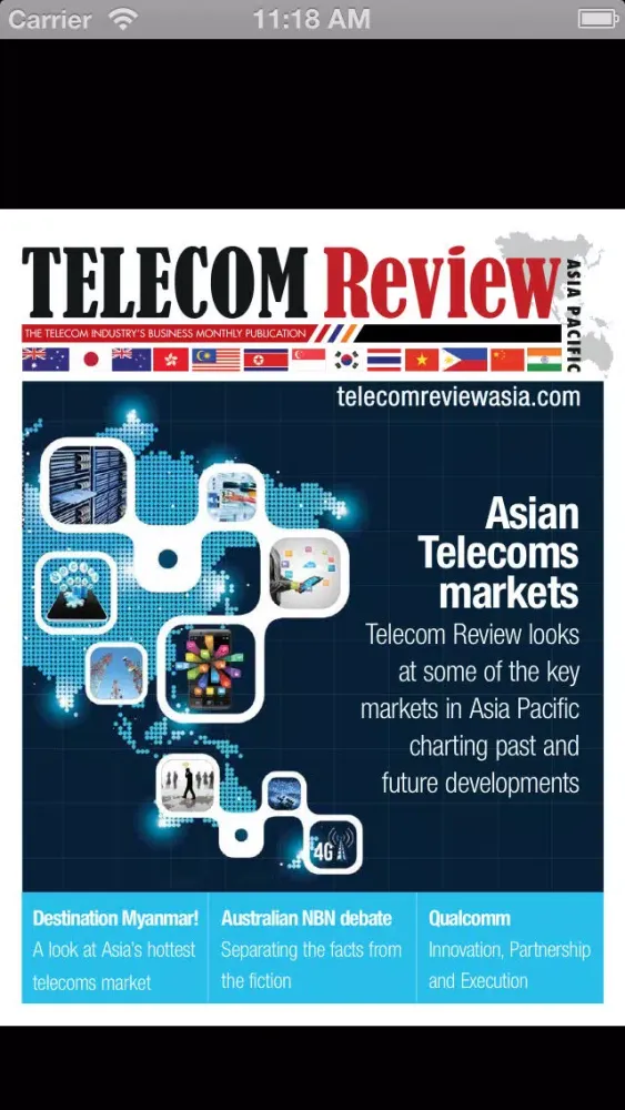 Tangkapan layar Telecom Review Asia