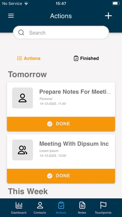 Hunter CRM Screenshots