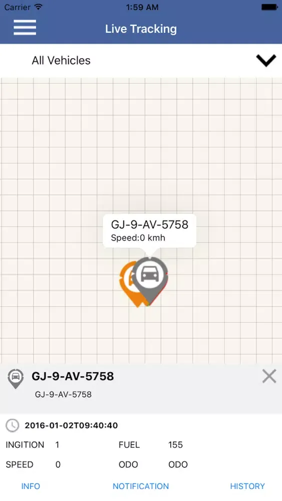 Tangkapan skrin Shivam GPS Tracking