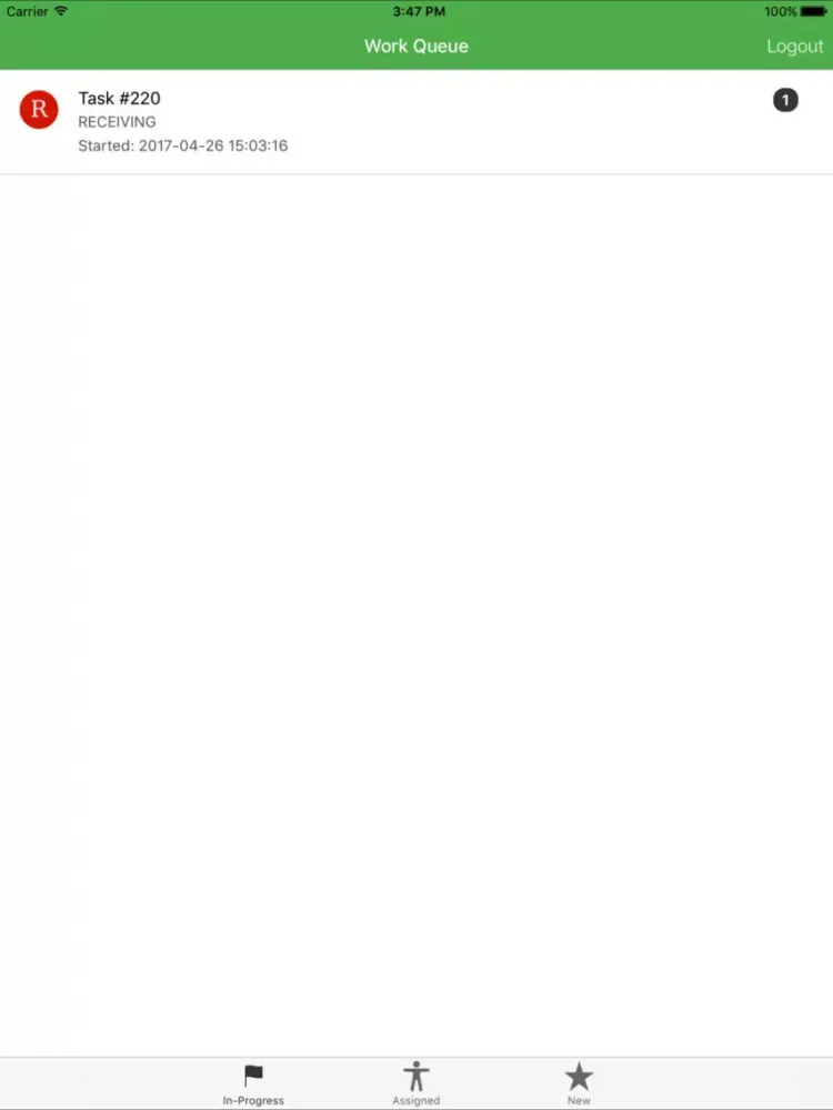 TrackEnsure WMS iPad  スクリーンショット