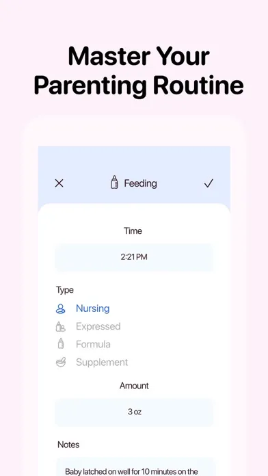 Capturas de tela do Baby Tracker⋆