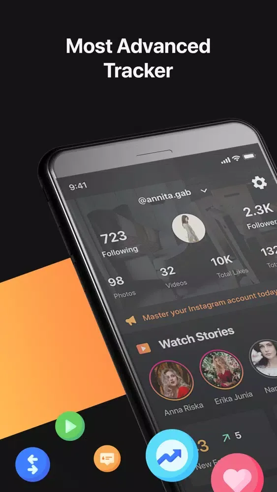 تصاویر Tracker + Followers Insights