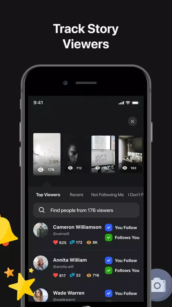 تصاویر Tracker + Followers Insights