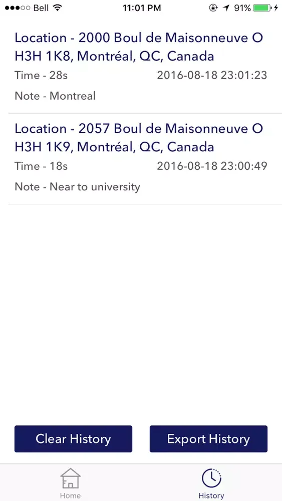 Capturas de pantalla de Tracker - Location based time tracker