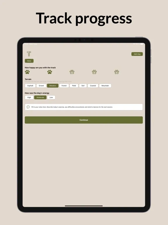 Trackfellow iPad  Screenshots
