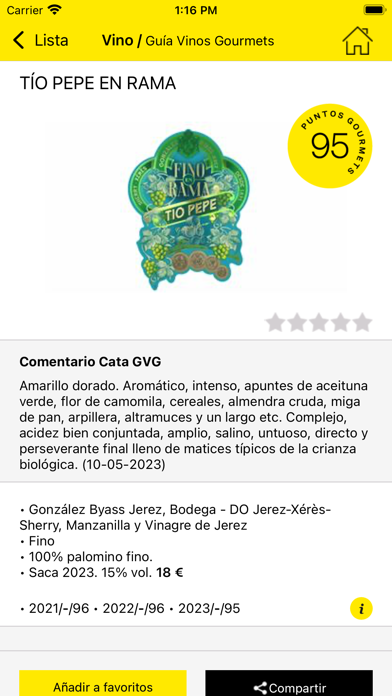 Guía Vinos Gourmets 2024 Screenshots