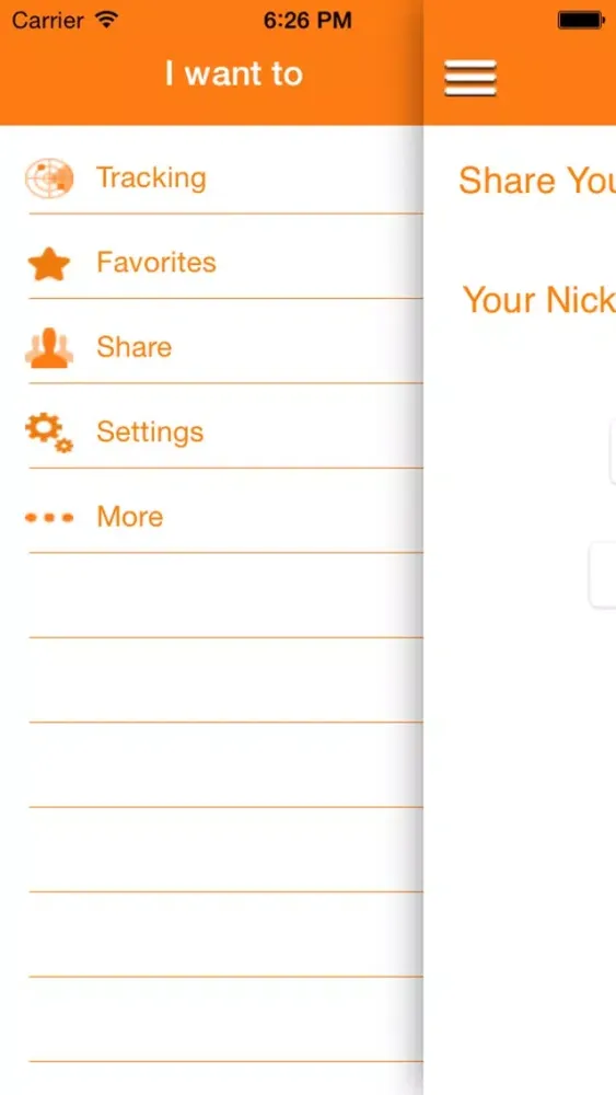 Capturas de tela do LocateMeEasy