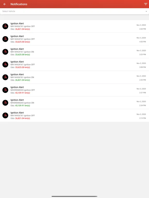 Zrzuty ekranu TrackJack iPad 