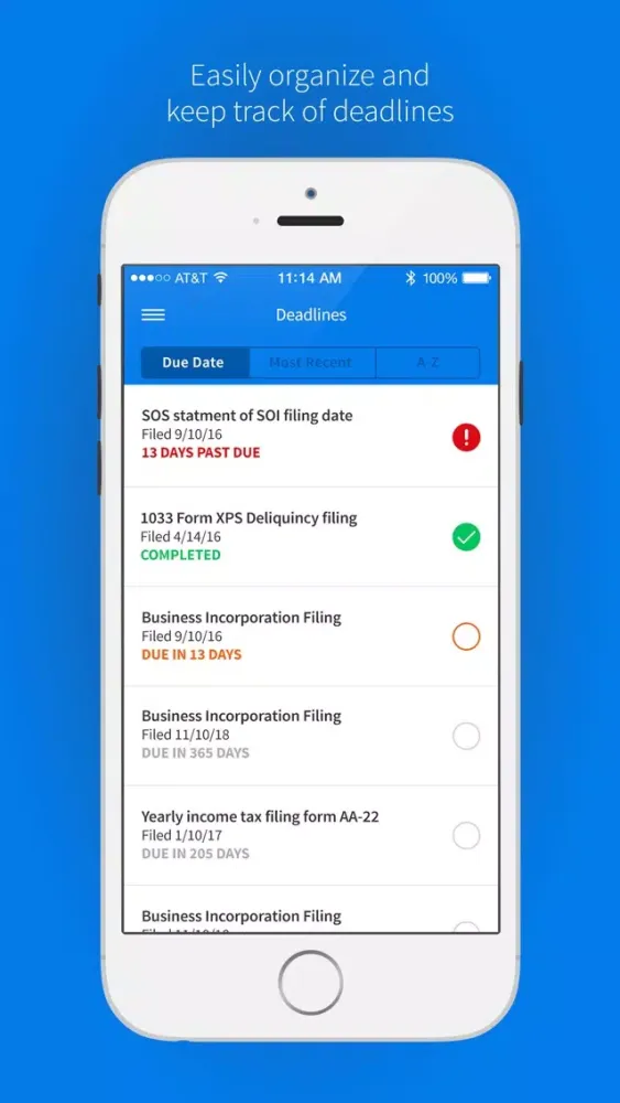 صور Track My Corp - Tax Reminders