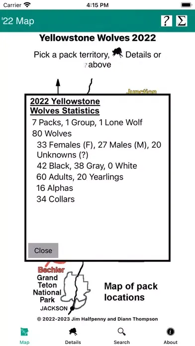 Yellowstone Wolves 2022 স্ক্রিনশট