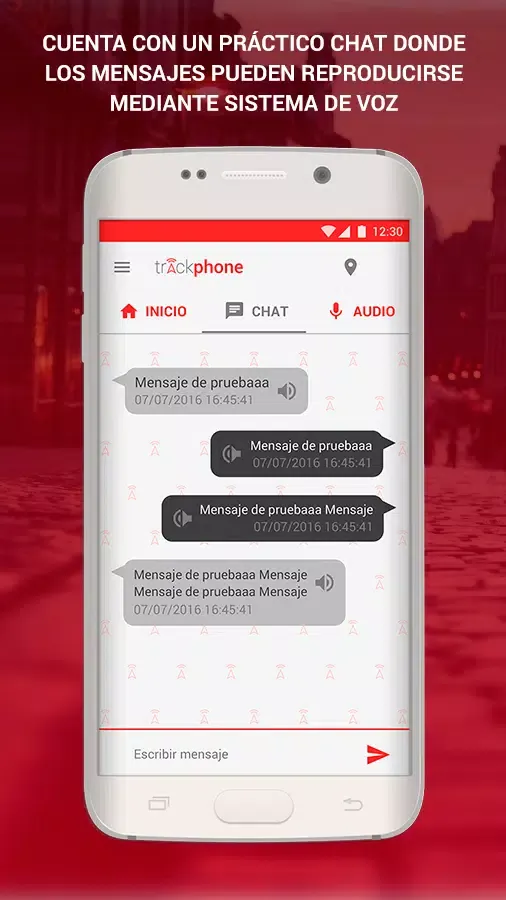 Captures d'écran de Trackphone