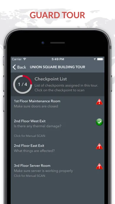 TrackTik Guard Tour Screenshots
