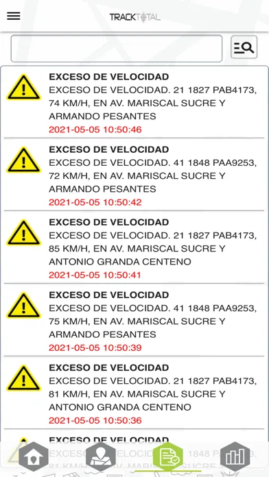Captures d'écran de Tracktotal