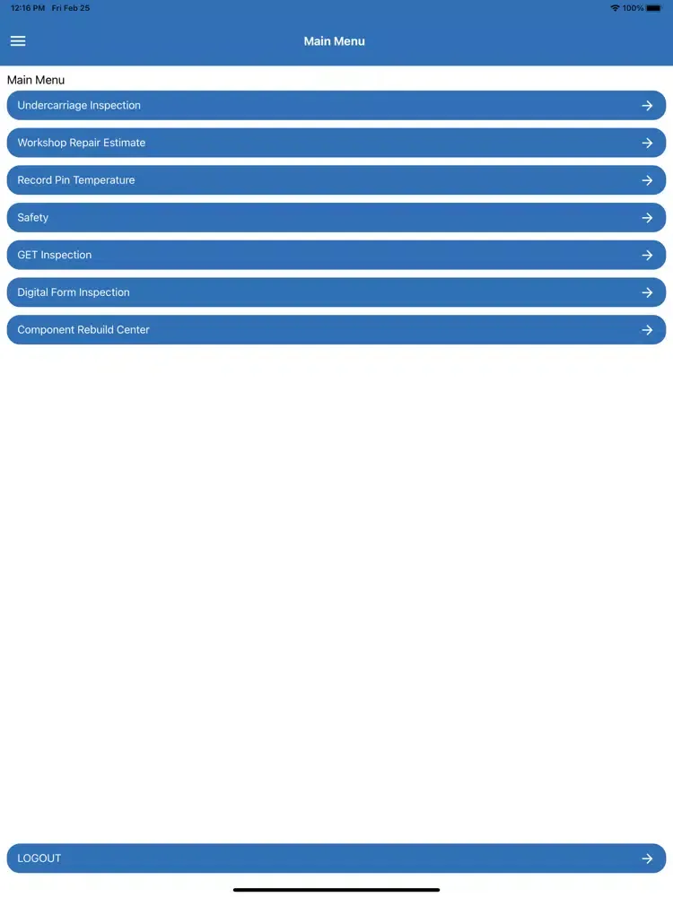 Schlam Inspections iPad  Screenshots