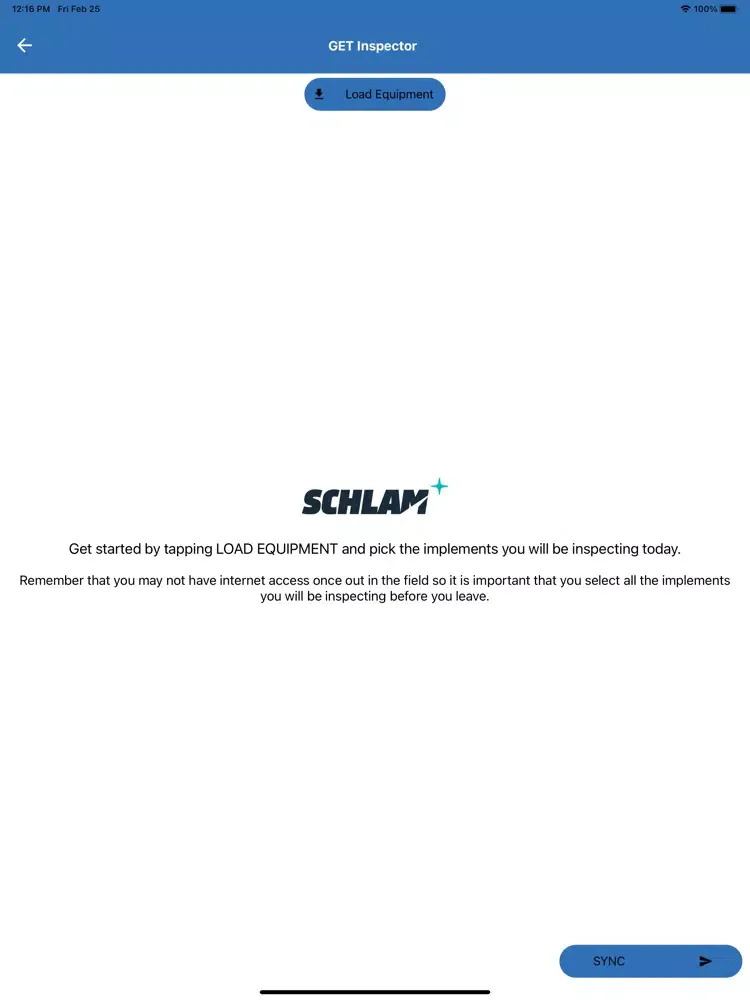 Schlam Inspections iPad  Screenshots
