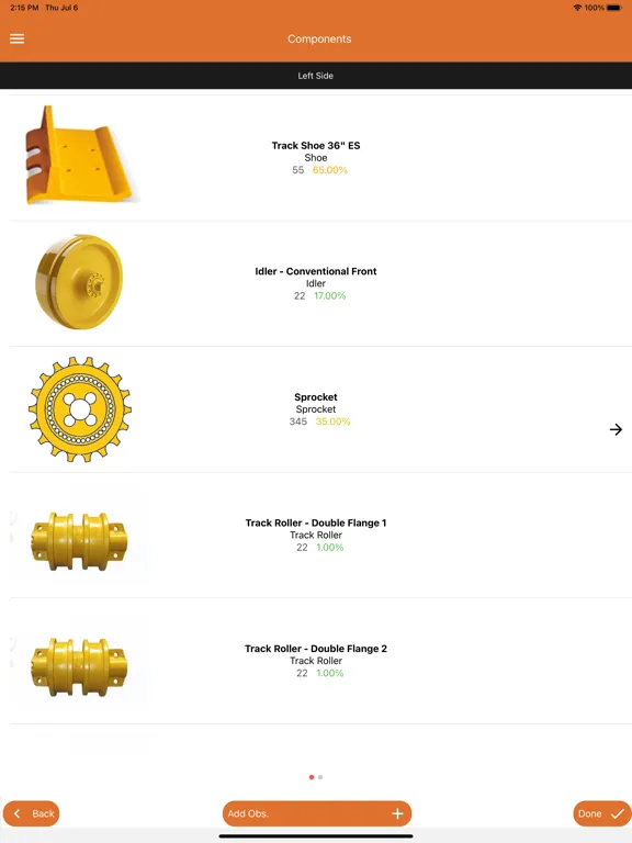 Zrzuty ekranu Trackspares iPad 