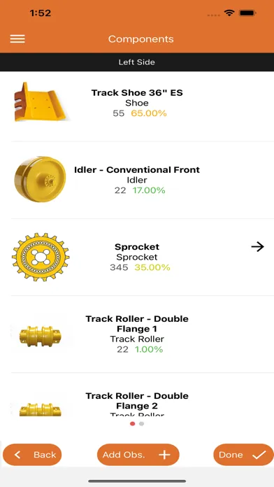 Zrzuty ekranu Trackspares