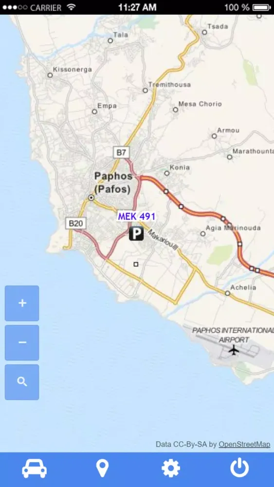 Tangkapan layar TrackSmart